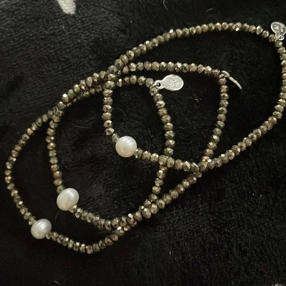 Freshwater Pearl And Pyrite Beaded Stretch
By Colleen Lopez - Picture 5 of 10
